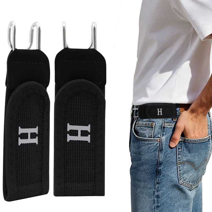 Metal Hook Elastic Belt – No Buckle Stretch Belt for Men & Women