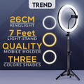 LED Ring Light – Adjustable Brightness & Stand✨