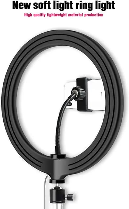LED Ring Light – Adjustable Brightness & Stand✨