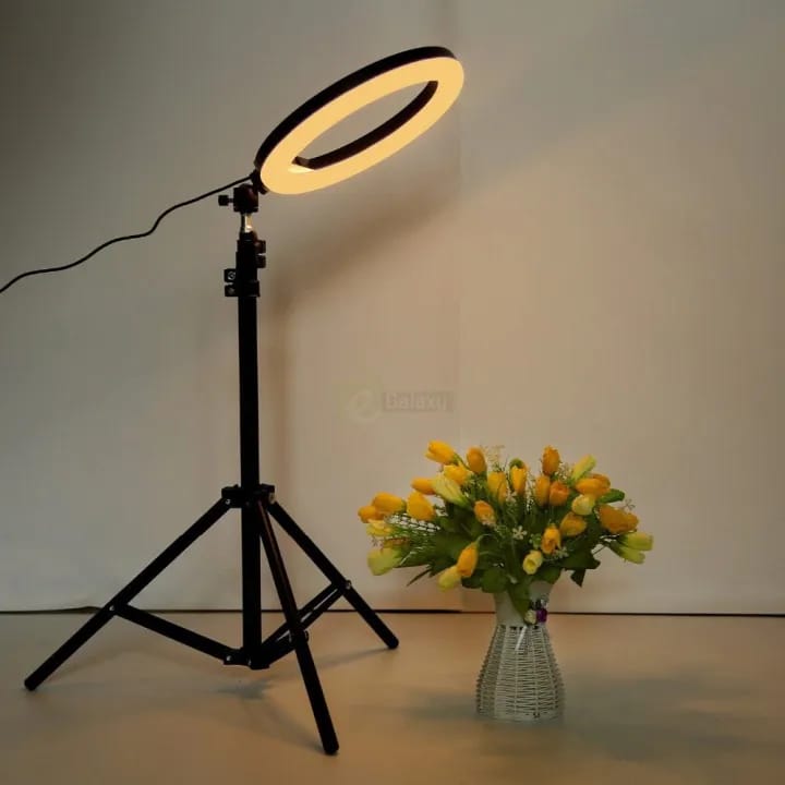 LED Ring Light – Adjustable Brightness & Stand✨
