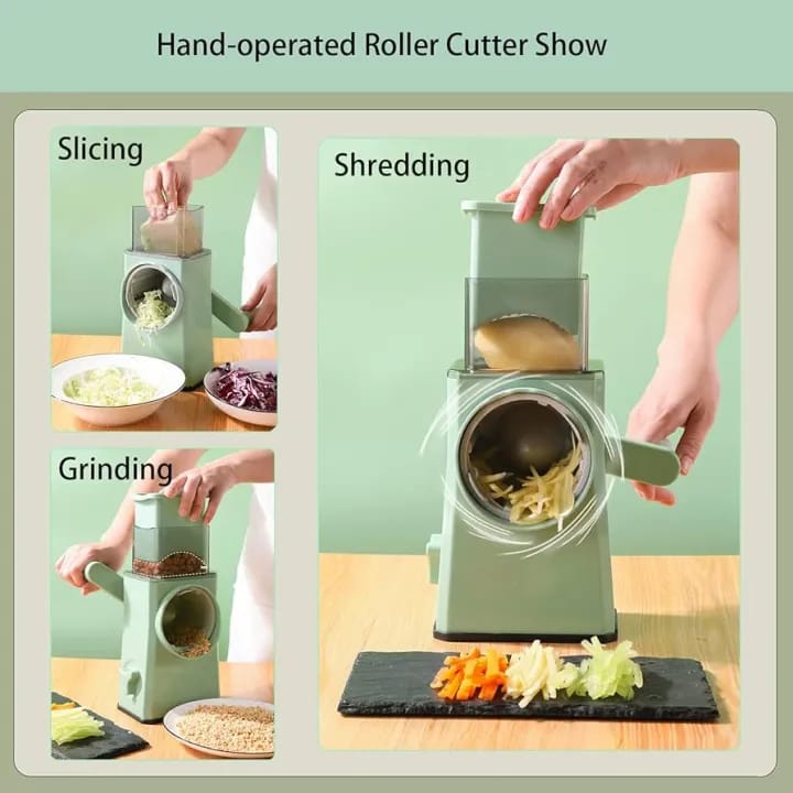 3 in 1 Manual Vegetable Slicer Roller