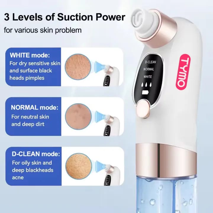 TYMO Bubble Facial Blackhead Removal Vacuum Face Cleaner