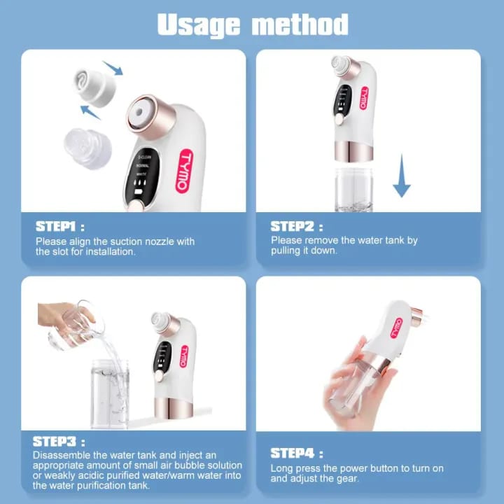 TYMO Bubble Facial Blackhead Removal Vacuum Face Cleaner
