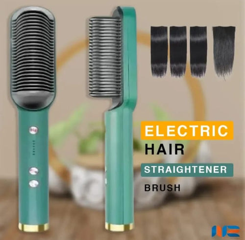 Digital Temperature Control Hair Straightener Brush