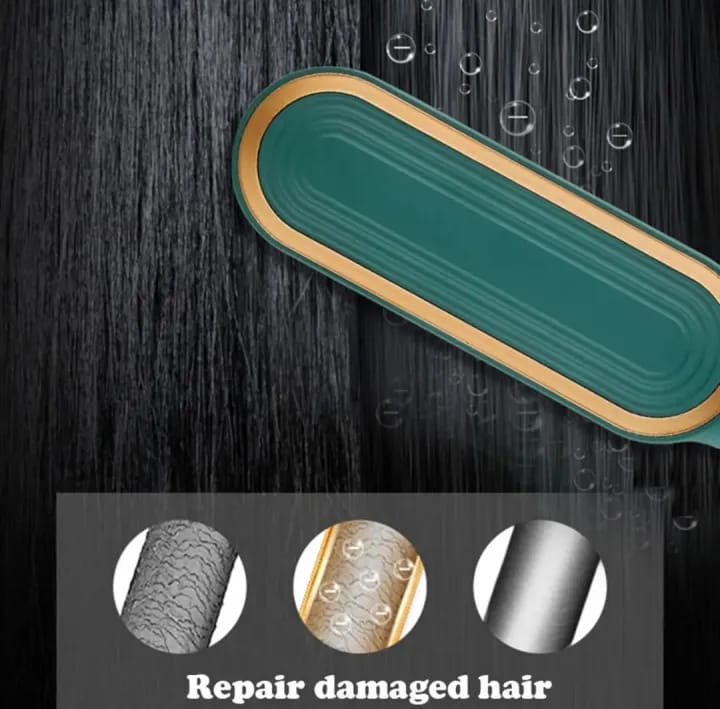 Digital Temperature Control Hair Straightener Brush