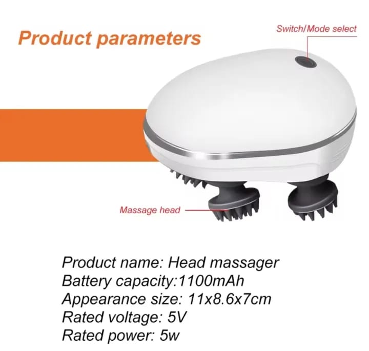 Heated Electric Scalp Massager Brush