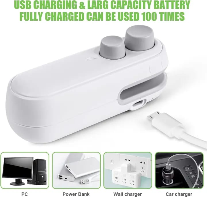 Rechargeable Magnetic Bag Sealer