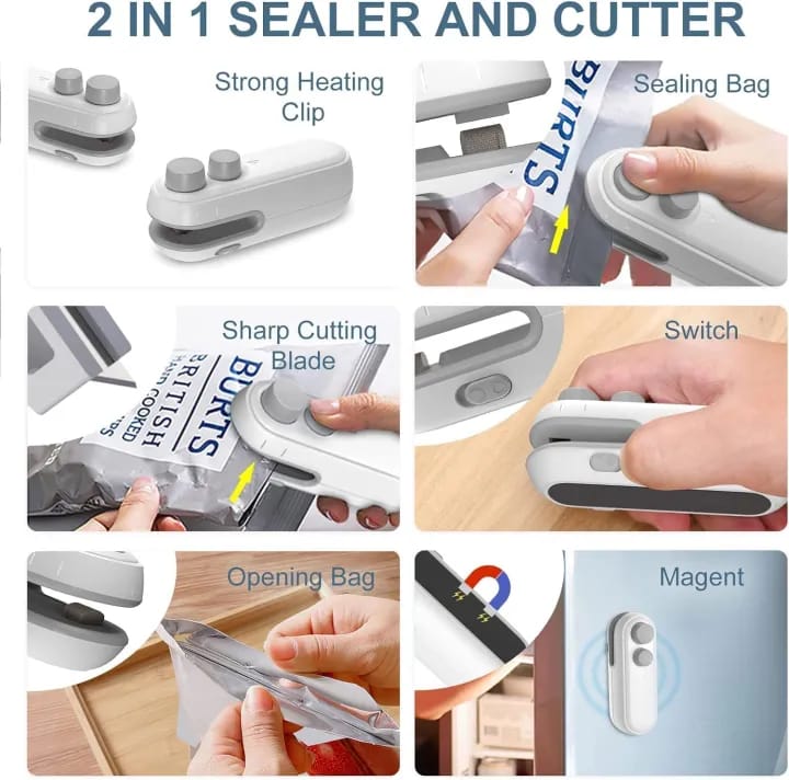 Rechargeable Magnetic Bag Sealer