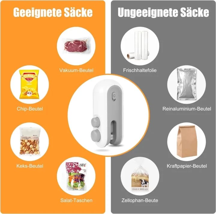 Rechargeable Magnetic Bag Sealer