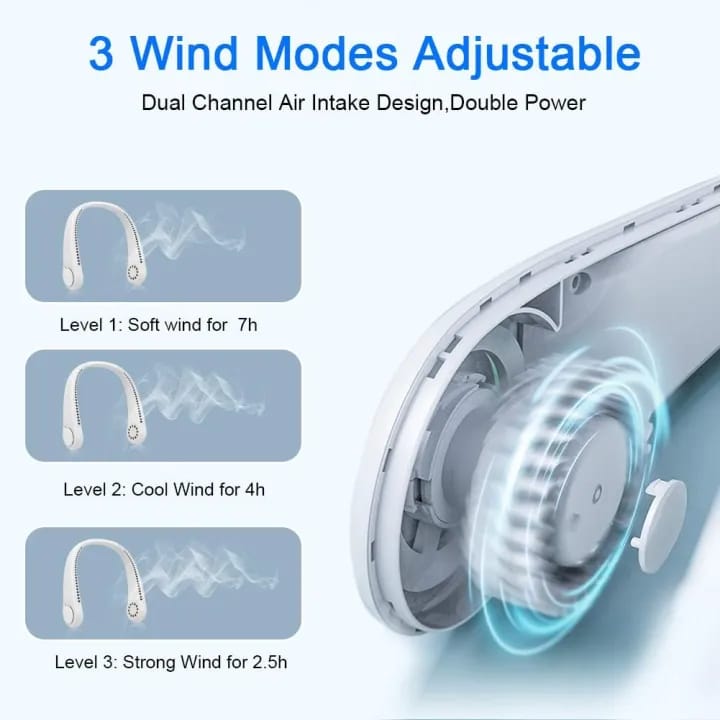 Neck Fan Portable Bladeless Cooler