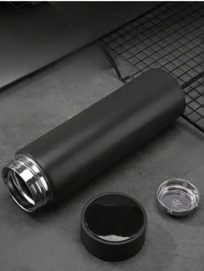 Black 500ml Smart Stainless Steel Thermos