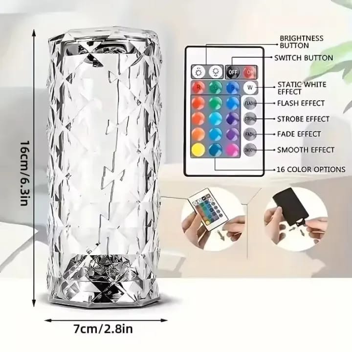 Rechargeable Rose diamond Table Lump
