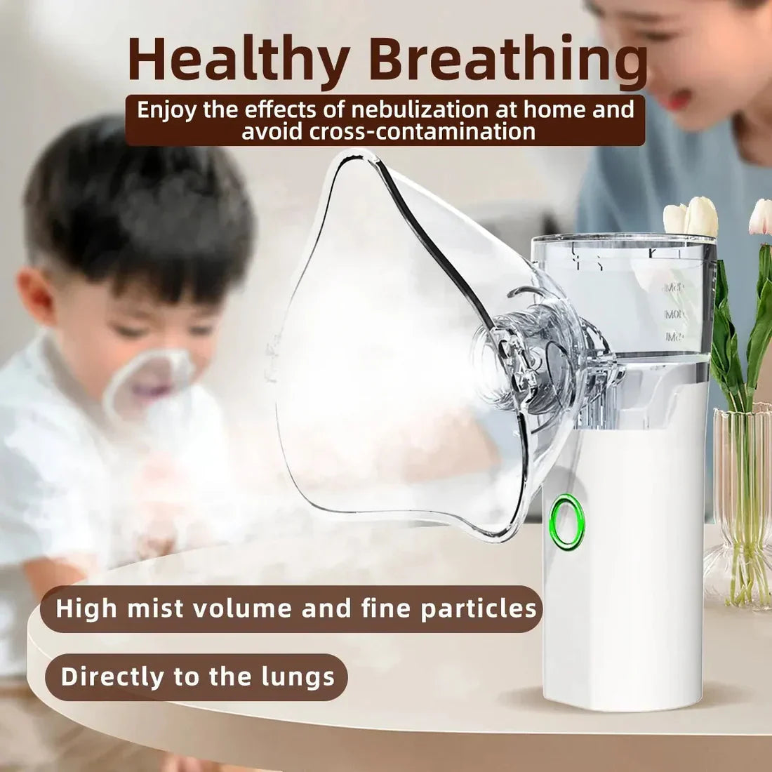 Portable Rechargeable Nebulizer Machine for Kids & Adults🌬️